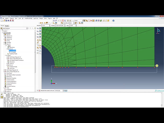 فیلم آموزشی: AEM 535 HW-3c وارد کردن مش صفحه بهینه شده به ABAQUS و نتایج با زیرنویس فارسی