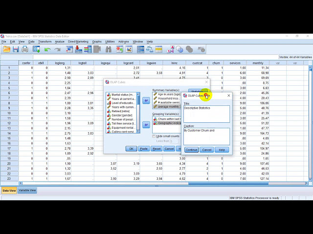 فیلم آموزشی: ایجاد مکعب OLAP در SPSS با زیرنویس فارسی