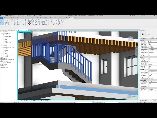 فیلم آموزشی: آموزش ساختار Revit برای مبتدیان - قسمت 4 - Stairs & Structure با زیرنویس فارسی