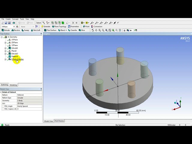 فیلم آموزشی: میز کار ANSYS- هندسه- الگو و مونتاژ