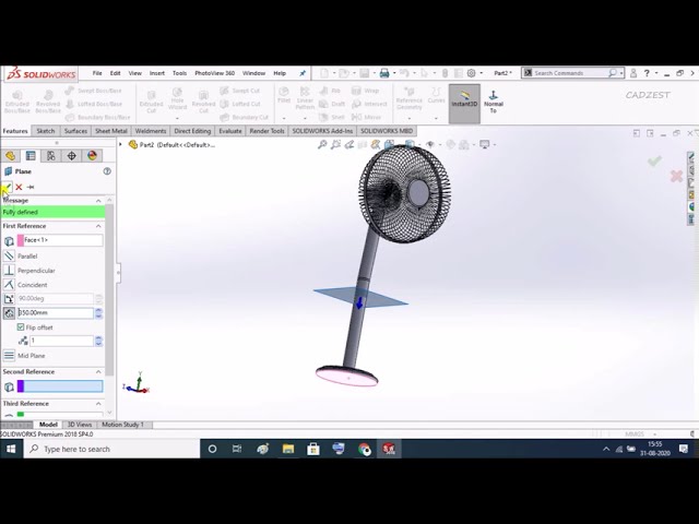 فیلم آموزشی: مدلسازی فن با solidworks با زیرنویس فارسی