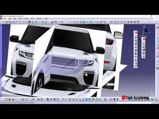 فیلم آموزشی: طراحی ماشین در catia v5 گام به گام ابزار تصور و شکل (قسمت اول)