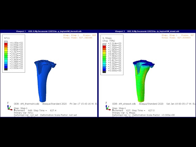 فیلم آموزشی: استفاده از Abaqus برای شبیه سازی تولید افزودنی - چاپ یک ایمپلنت بهینه شده باسن