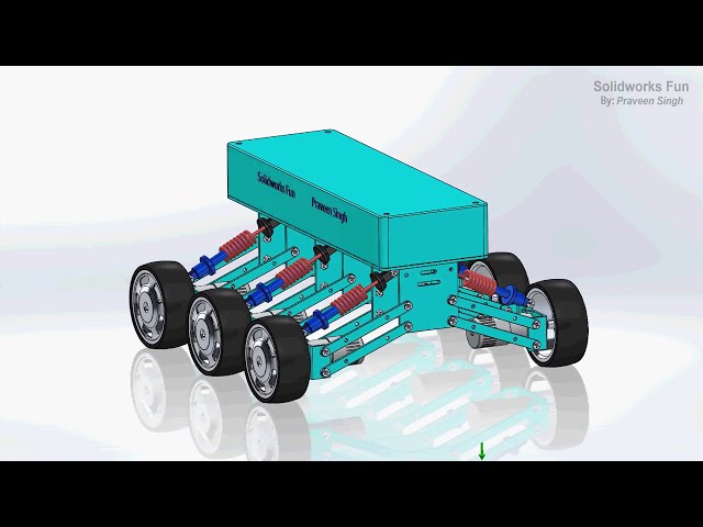 فیلم آموزشی: RC ماشین با سیستم تعلیق انیمیشن/مطالعه حرکت در Solidworks