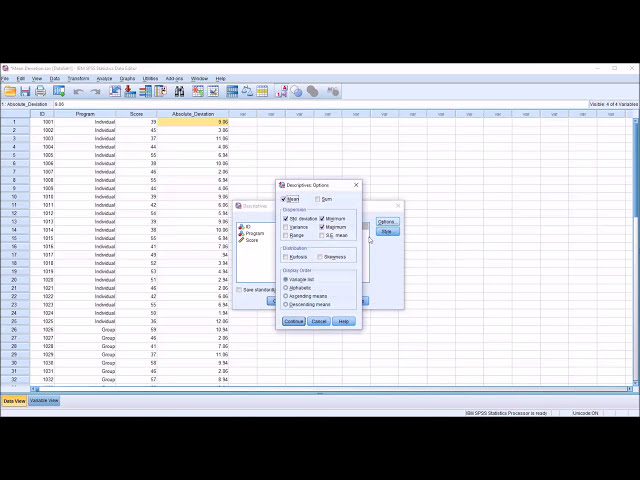 فیلم آموزشی: میانگین انحراف مطلق (Mean Deviation) در SPSS با زیرنویس فارسی