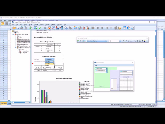 فیلم آموزشی: سازماندهی مجدد خروجی در SPSS با استفاده از Pivoting Trays و Formatting Toolbar با زیرنویس فارسی