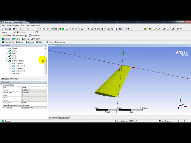 فیلم آموزشی: Ansys DesignModeler - نحوه ایجاد بال سه بعدی با استفاده از ایرفویل