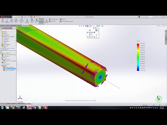 فیلم آموزشی: SolidWorks - Torsion Rod با زیرنویس فارسی