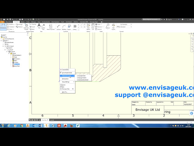 فیلم آموزشی: نقشه های Autodesk Inventor - ابعاد کوتاه شده با زیرنویس فارسی