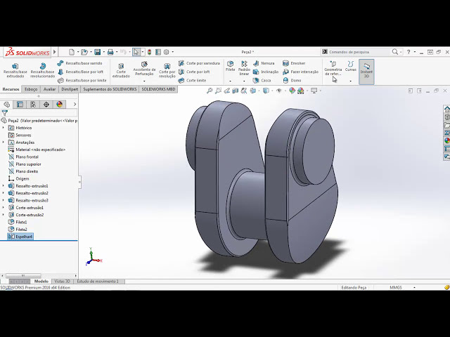 فیلم آموزشی: Eixo virabrequim no SolidWorks - میل لنگ در SolidWorks با زیرنویس فارسی