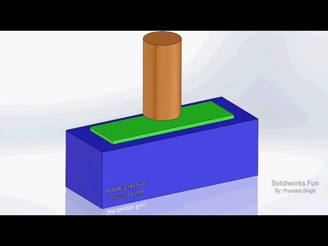 فیلم آموزشی: آموزش انیمیشن فرآیند Blanking در Solidworks با زیرنویس فارسی