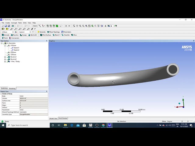 فیلم آموزشی: Ansys Tutorial 8: - Ansys Workbench Designer Designer Cut Material option.