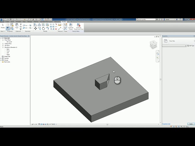 فیلم آموزشی: Revit Families Series Model Generic Custom Face Based How To با زیرنویس فارسی