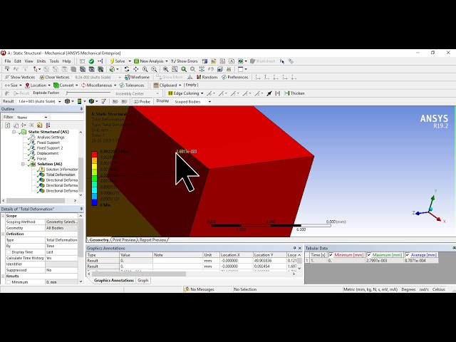 فیلم آموزشی: تحلیل ساختاری استاتیکی صفحه دو بعدی با استفاده از میز کار Ansys