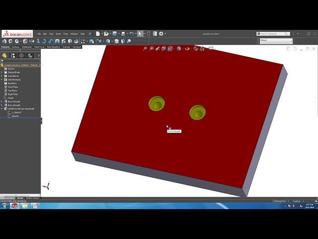 فیلم آموزشی: نکته فنی Solidworks 1 Min - Change Hole Wizard با زیرنویس فارسی