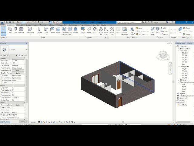 فیلم آموزشی: درس 3: پلان ساختمان ساده، بارگذاری خانواده ها، اجزای مکان| Revit Architecture برای مبتدیان با زیرنویس فارسی