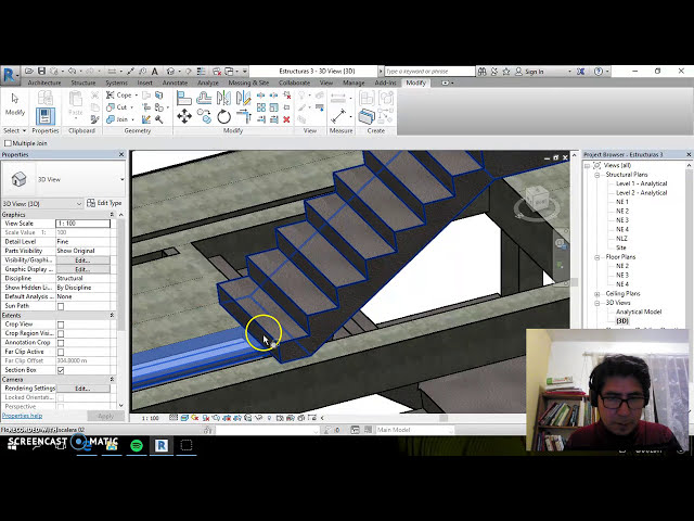 فیلم آموزشی: Revit 2017 Architectural to Structural Stair با زیرنویس فارسی