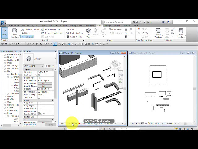 فیلم آموزشی: REVIT DISPLAY 03 FINE MEDIUM COURSE DETAIL - CADclip با زیرنویس فارسی