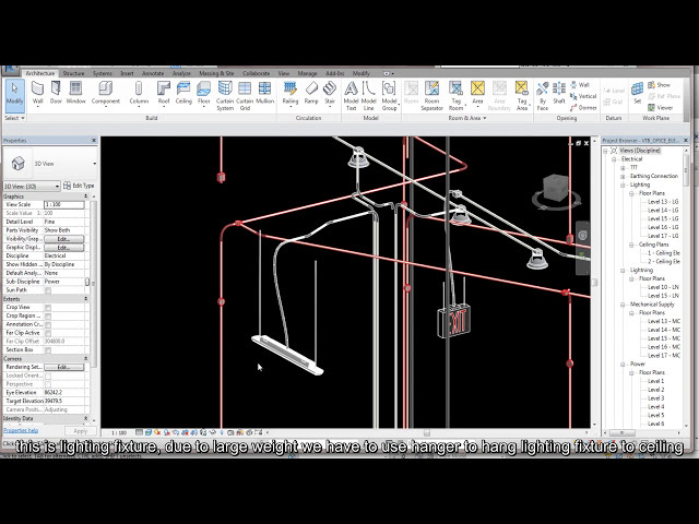 فیلم آموزشی: REVIT MEP - مدل LOD400 برقی