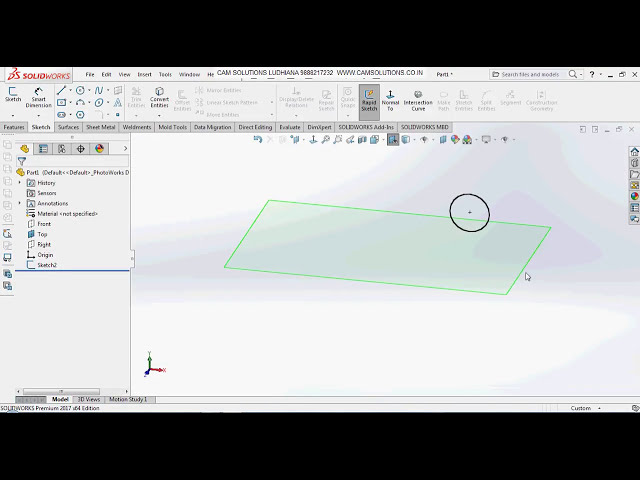 فیلم آموزشی: آموزش Solidworks | آموزش Fully Defined Sketch Solidworks | Solidworks Basic