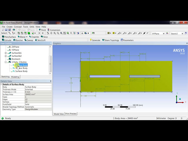 فیلم آموزشی: ANSYS Fluent Tutorial: Flow and Heat Transfer over Plate (بخش 1/2)