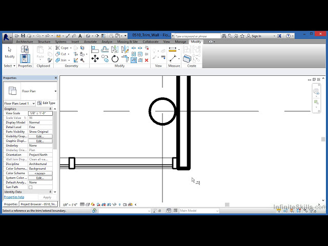 فیلم آموزشی: آموزش Revit - 05_10-Trim Wall با زیرنویس فارسی