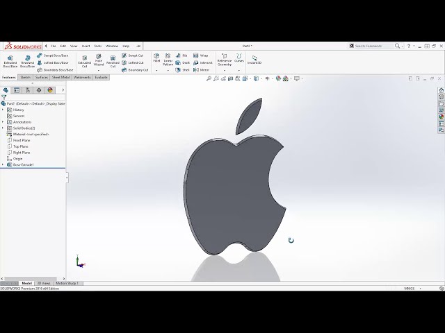 فیلم آموزشی: آموزش سالیدورکس طراحی لوگو اپل با زیرنویس فارسی