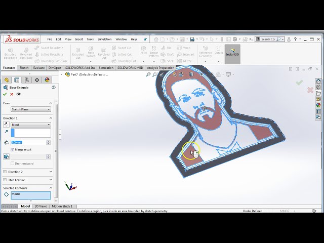 فیلم آموزشی: 04b یک DXF را برای Cookie Cutter - SolidWorks وارد کنید با زیرنویس فارسی