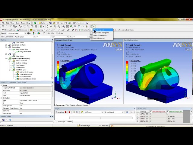 فیلم آموزشی: آموزش #ANSYS #ANSYS WORKBENCH #Explicit Dynamic #سودا می تواند له شود