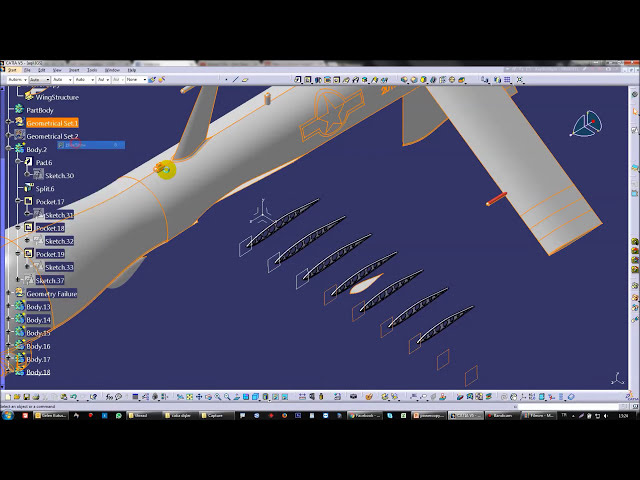 فیلم آموزشی: ساختار بال با POWERCOPY در Catia v5