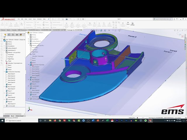 فیلم آموزشی: Geomagic for Solidworks - اسکن 3 بعدی به 3D CAD گردش کار با زیرنویس فارسی