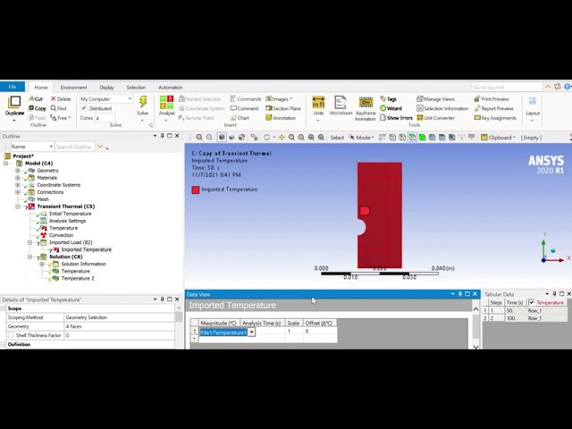 فیلم آموزشی: انتقال داده های دما از یک پروژه به پروژه دیگر در Ansys mechanical با زیرنویس فارسی