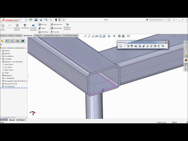 فیلم آموزشی: آموزش Solidworks Basic of Weldments با زیرنویس فارسی