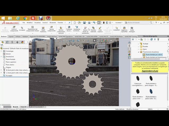 فیلم آموزشی: حرکت Solidworks از طریق درایو زنجیره ای غلتکی با زیرنویس فارسی