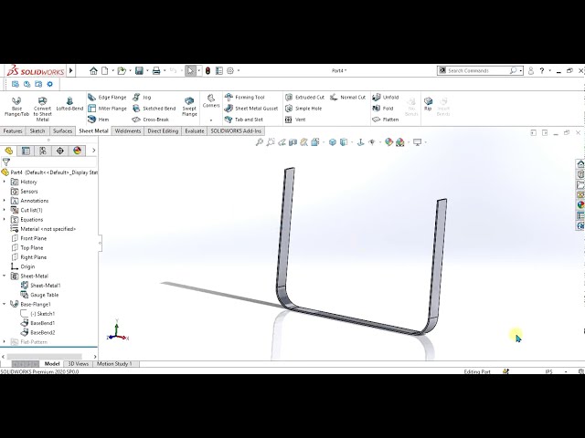 فیلم آموزشی: 📌ورق فلزی Solidworks | نحوه اضافه کردن جدول اندازه گیری در Solidworks