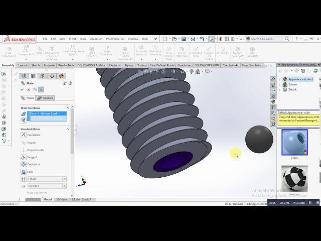 فیلم آموزشی: نحوه طراحی توپ پلانجر در Solidworks