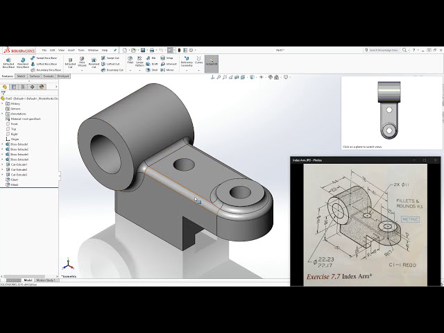 فیلم آموزشی: SolidWorks Tutorial #21: Index Arm با زیرنویس فارسی