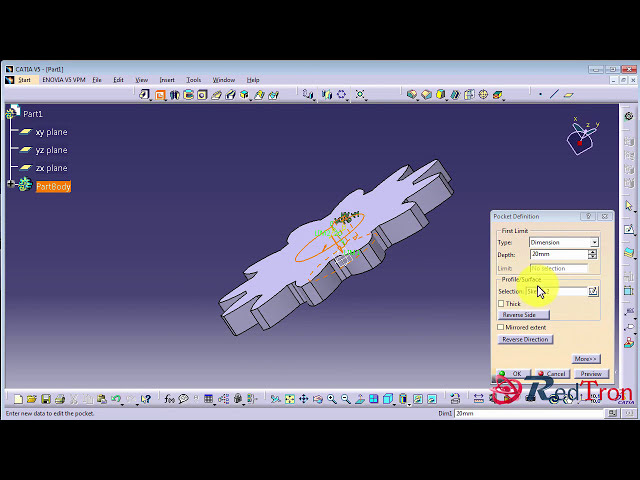 فیلم آموزشی: آموزش CATIA V5: نحوه ساخت Spur Gear با زیرنویس فارسی