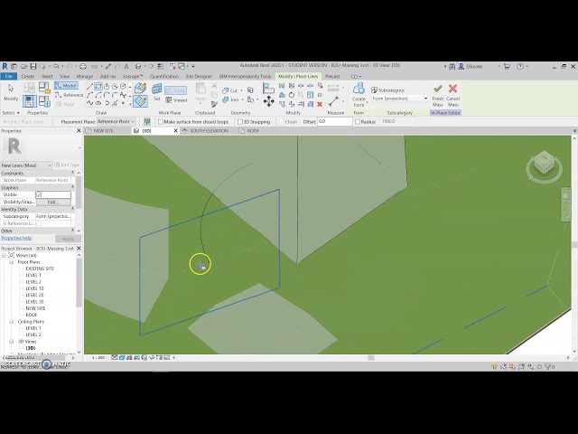 فیلم آموزشی: Revit Massing 3 - In-Place Mass - Complex Forms با زیرنویس فارسی