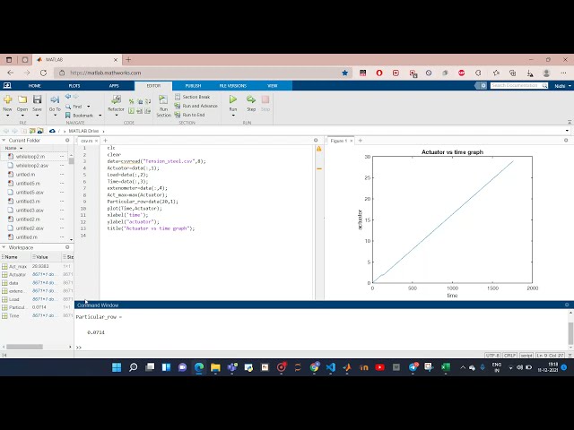 فیلم آموزشی: چگونه با استفاده از MATLAB از یک فایل CSV نمودار بسازیم؟ #MATLAB #Coding #CSV #Graph