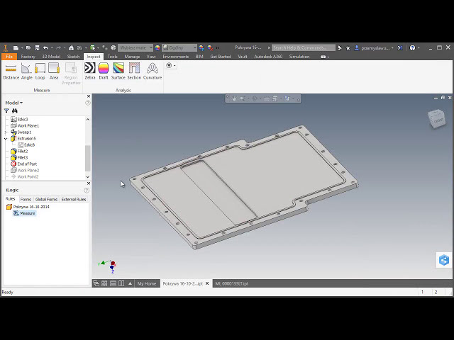 فیلم آموزشی: Autodesk Inventor - اندازه گیری با iLogic