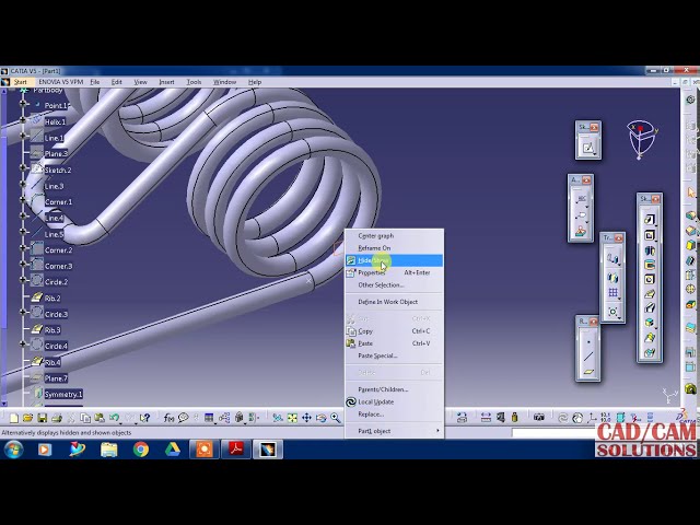 فیلم آموزشی: #آموزش #CATIA V5 #چشمه_پیچشی