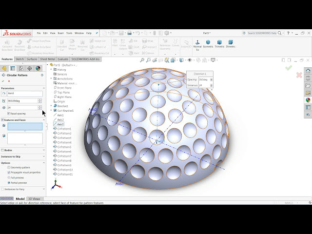 فیلم آموزشی: آموزش Solidworks | توپ گلف در Solidworks