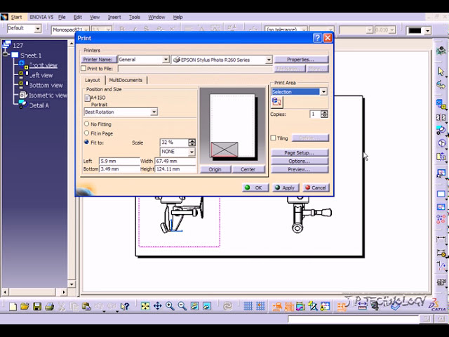 فیلم آموزشی: آموزش CATIA V5 - تنظیمات چاپ [135] با زیرنویس فارسی