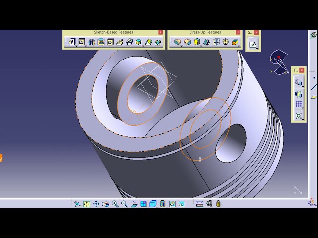 فیلم آموزشی: طراحی پیستون در CATIA V5 | نقاشی های تمرین کتیا برای مبتدیان | طرح های CAD با زیرنویس فارسی