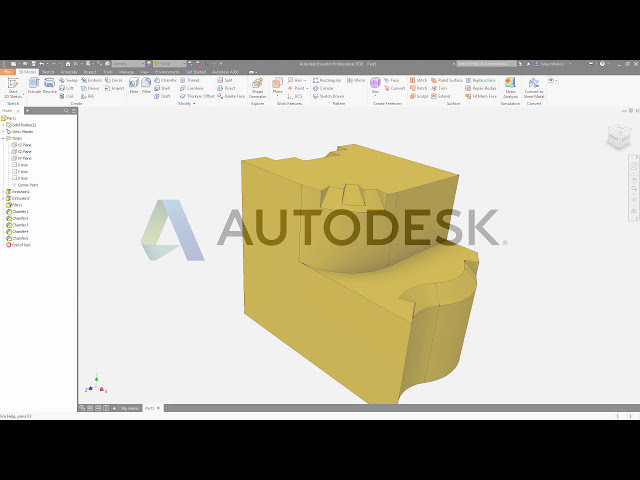 فیلم آموزشی: نکته سریع Autodesk Inventor: پخ Inventor 2018 با زیرنویس فارسی