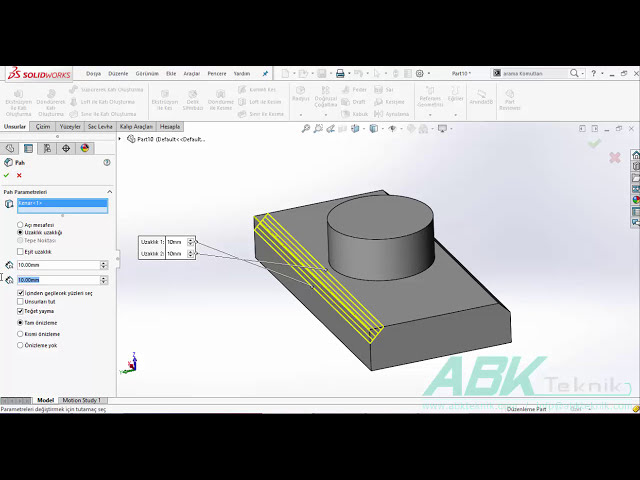 فیلم آموزشی: 9 - ایجاد پخ های Solidworks