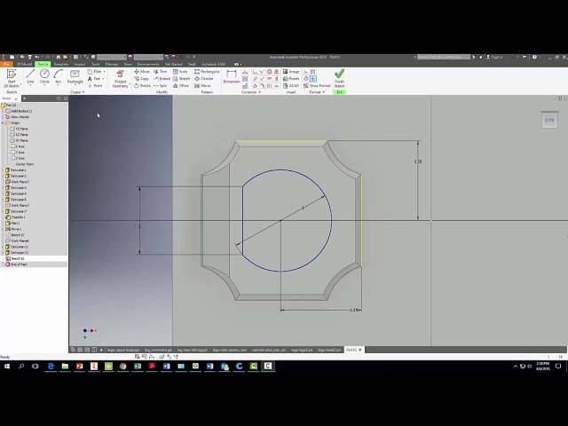 فیلم آموزشی: آموزش: طراحی قطعه اتصال مرد لگو با Autodesk Inventor با زیرنویس فارسی