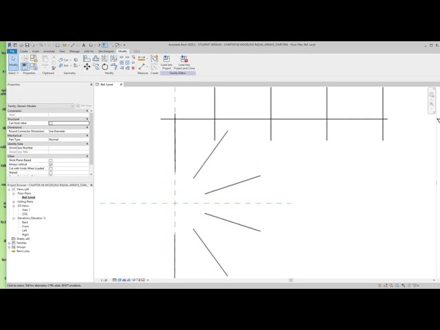 فیلم آموزشی: خانواده های آرایه خطی و شعاعی Revit با زیرنویس فارسی