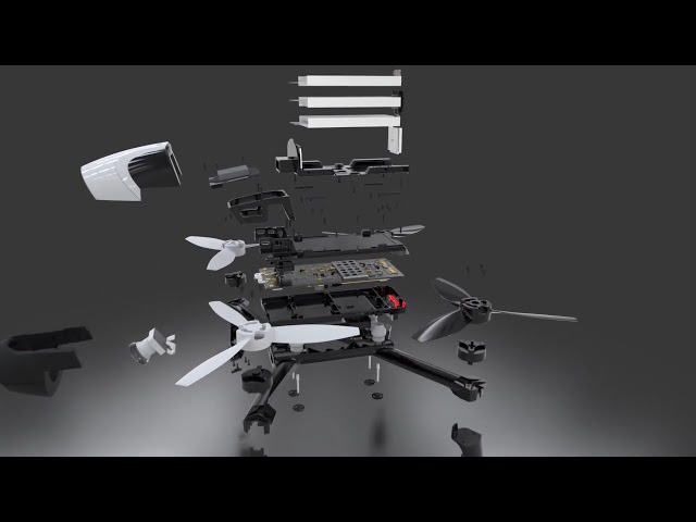 فیلم آموزشی: SOLIDWORKS Visualize - Bebop 2 Exploded View انیمیشن